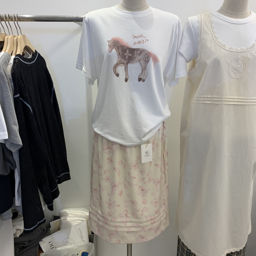 TAN&amp;COMO韓國直郵實拍女裝新品職業休閑人氣26春夏T恤tan-COMOT恤圖色1