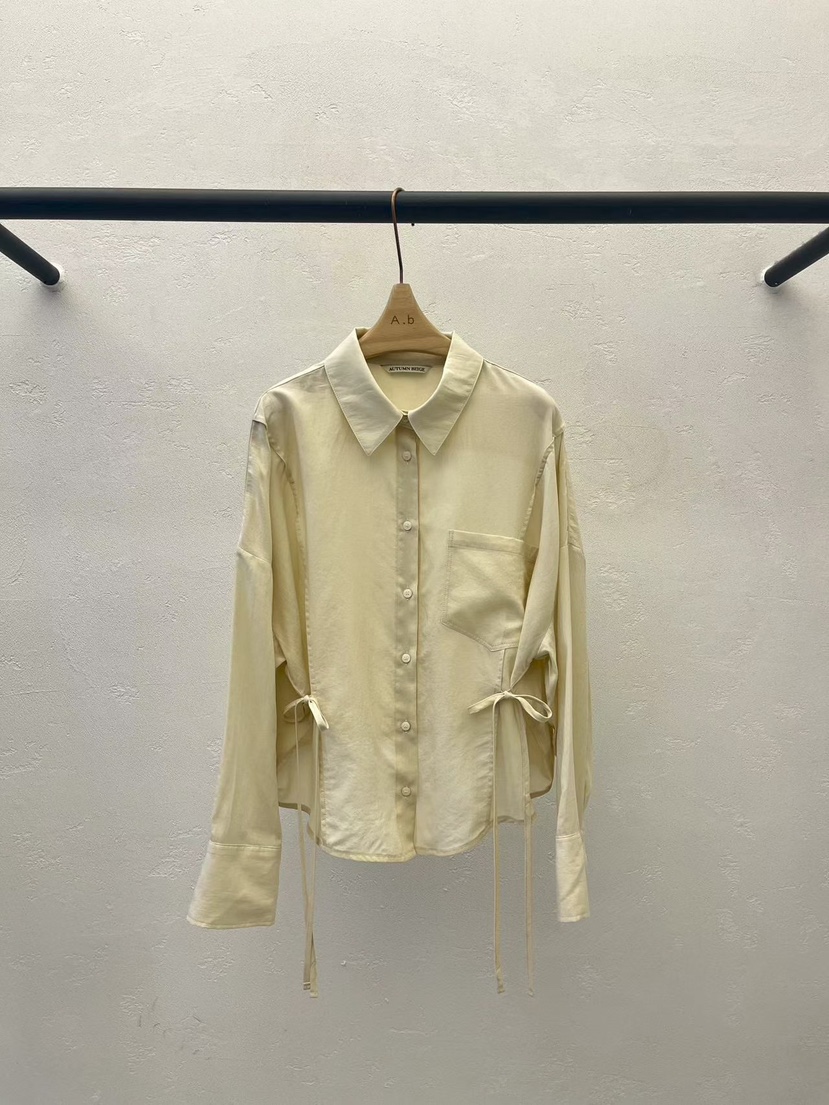 AUTUMN BEIGE-Q韓國東大門代購女士新款休閑襯衫蕾絲衫A.b/AUTUMN BEIGE襯衫/蕾絲衫圖色1