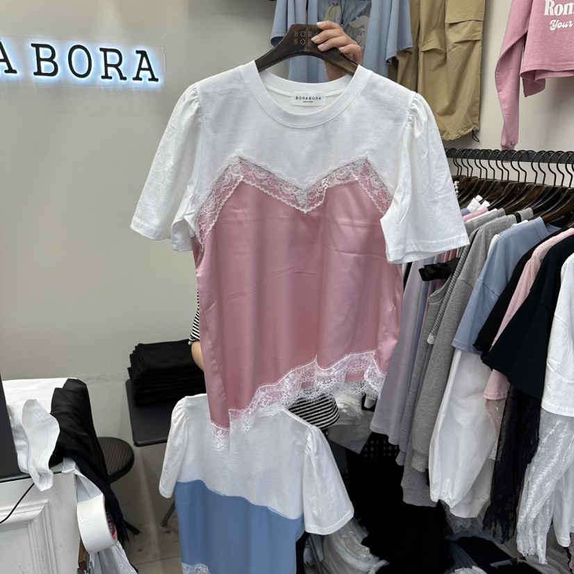 BORA BORA韓國直郵實拍女士新品休閑職業時尚熱賣26春夏T恤BORA BORAT恤圖色3