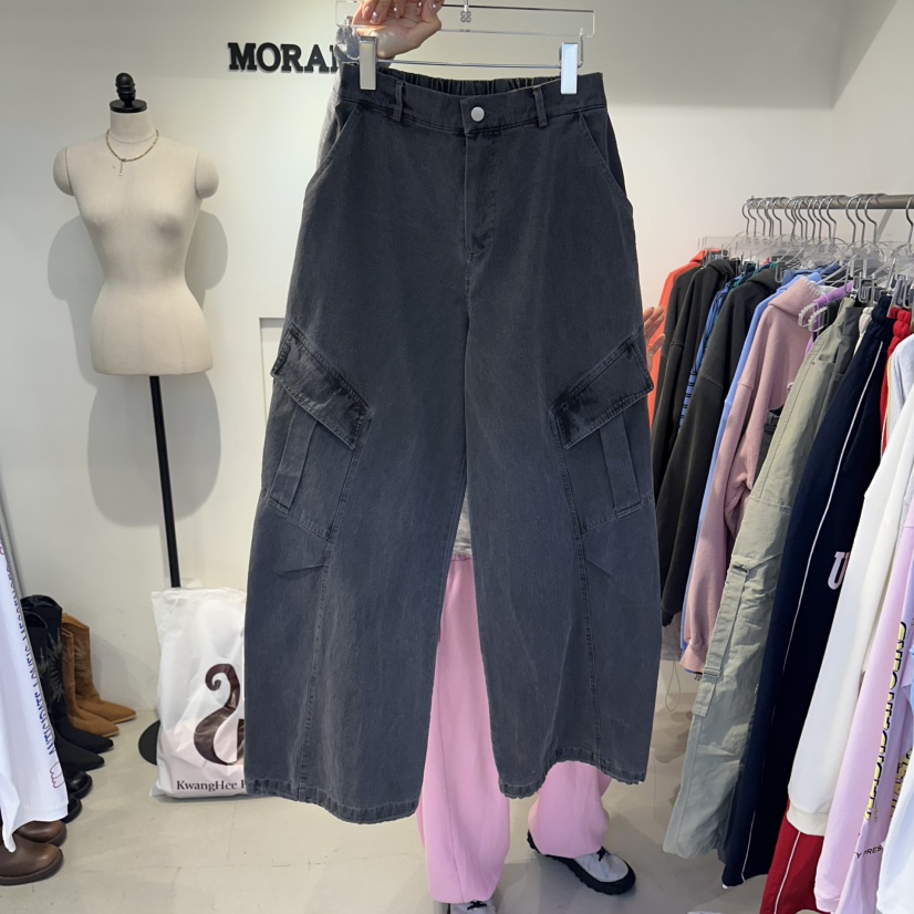 MORAN/MOSCO/SUGAR CASE韓國直郵實拍女裝新款時尚休閑褲工裝褲MORAN/MOSCO/SUGAR CASE休閑褲圖色1