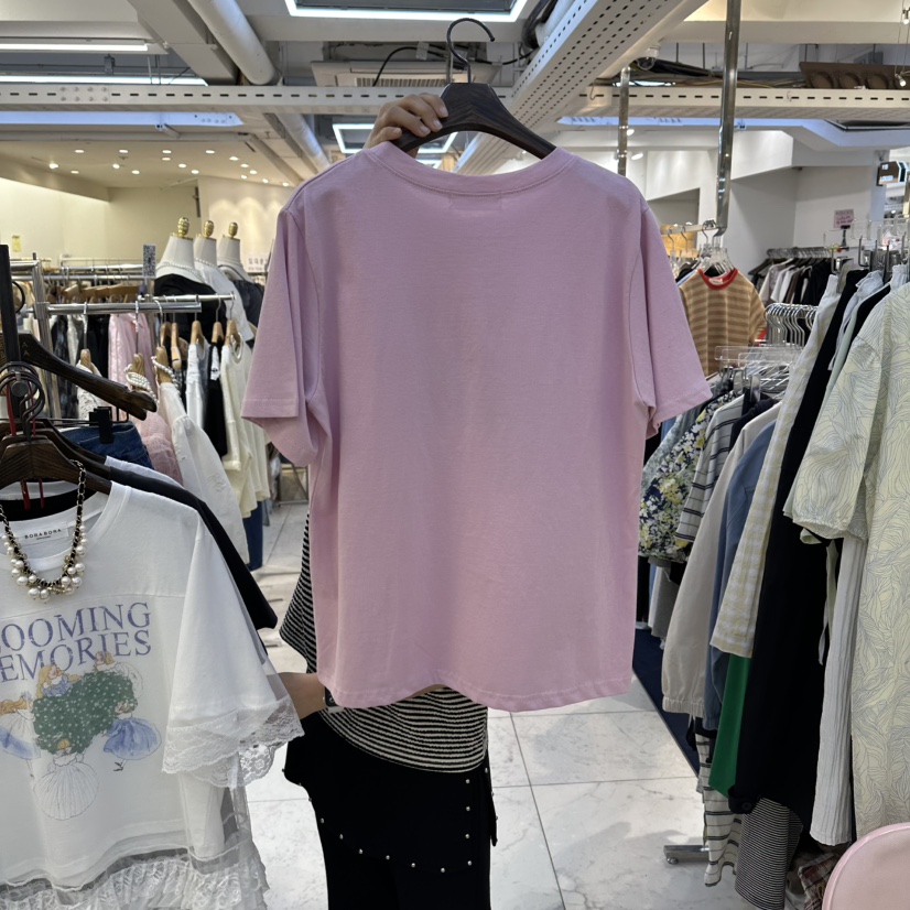 BORA BORA韓國代購女裝新款職業真品休閑26春夏T恤不含項鏈BORA BORAT恤