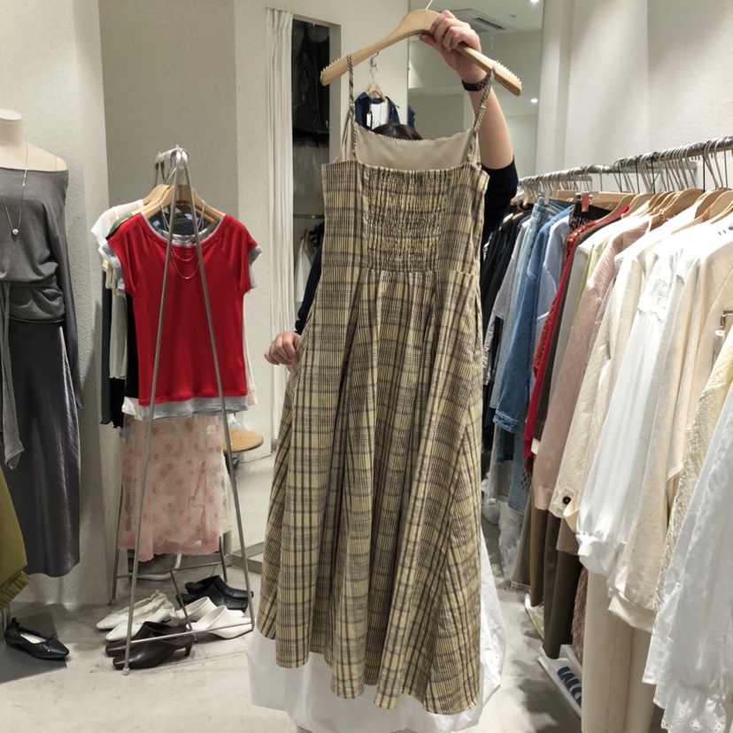 SSEMIENNE韓國代購女士新品人氣26春夏推薦真品連衣裙格子SSENIQUE連衣裙