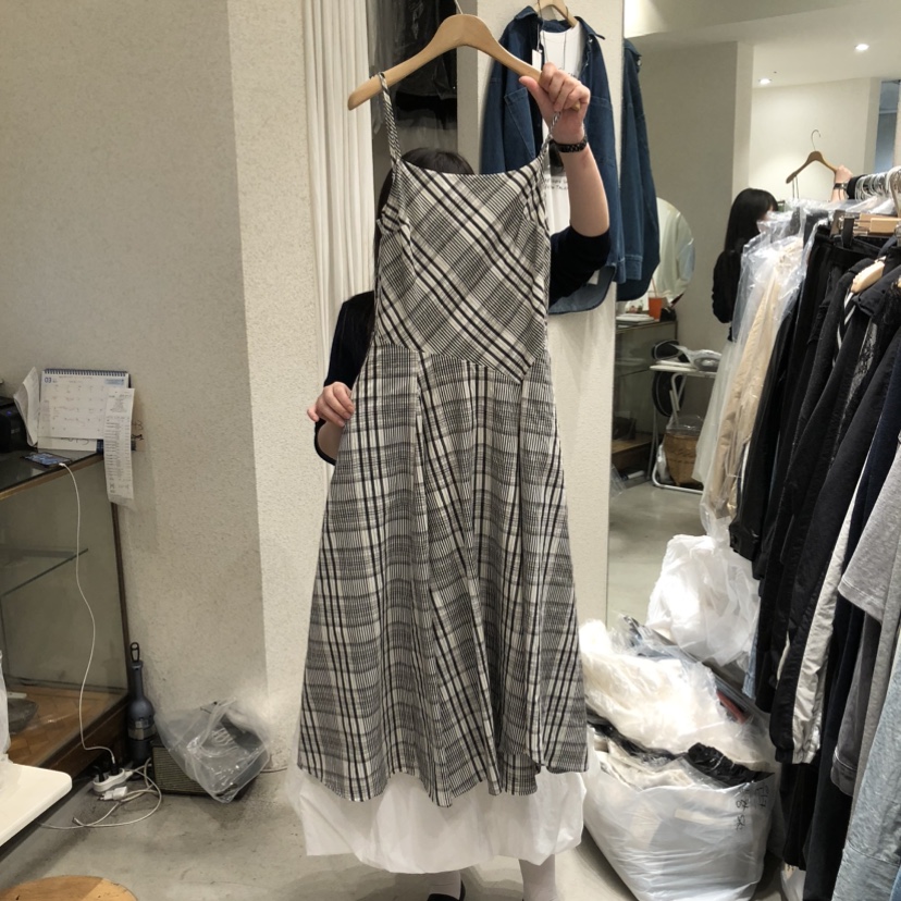 SSEMIENNE韓國代購女士新品人氣26春夏推薦真品連衣裙格子SSENIQUE連衣裙圖色2