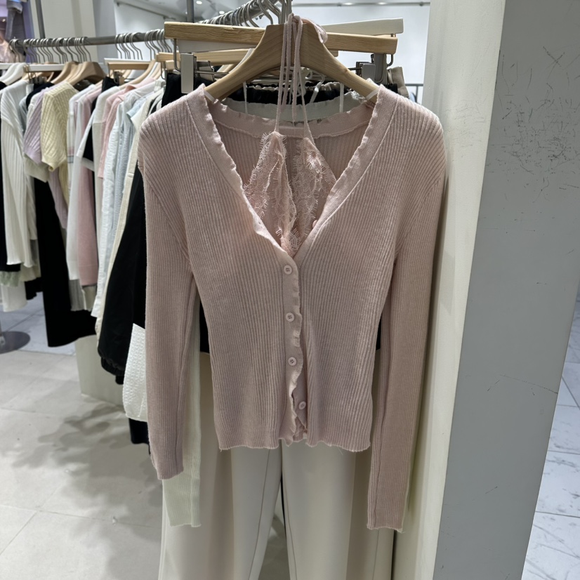 HARU-Q韓國直郵女士新款推薦時尚人氣針織衫羊毛衫假兩件HARU-Q針織衫圖色2