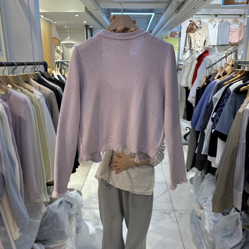 HARU-Q韓國直郵女裝新品推薦休閑時尚26春夏針織衫假兩件雙層HARU-Q針織衫