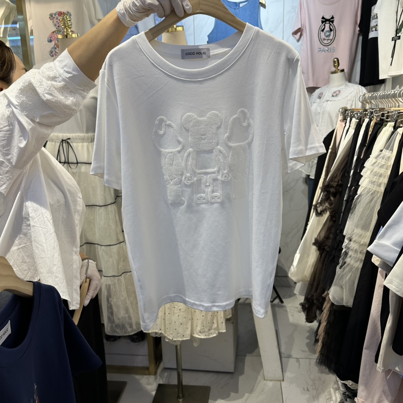 COCO HOLIC東大門實拍女士新品推薦人氣休閑時尚真品T恤COCO HOLICT恤圖色1