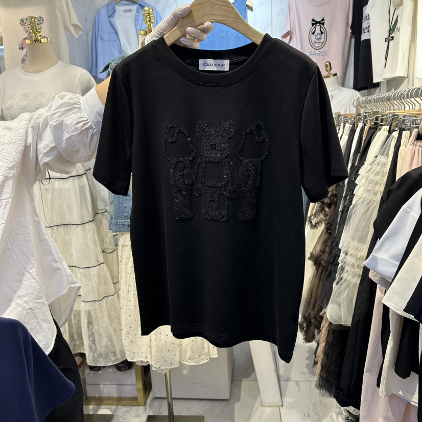 COCO HOLIC東大門實拍女士新品推薦人氣休閑時尚真品T恤COCO HOLICT恤圖色2