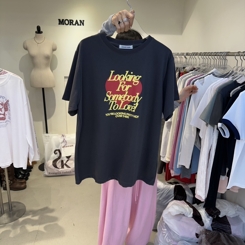 MORAN/MOSCO/SUGAR CASE東大門直郵女士新款人氣休閑T恤MORAN/MOSCO/SUGAR CASET恤圖色2