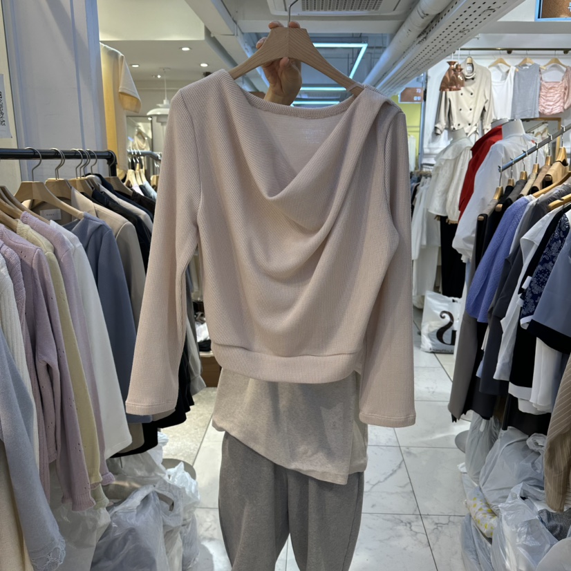 HARU-Q東大門代購女士新品時尚人氣職業熱賣推薦長袖T恤HARU-Q長袖T恤圖色2