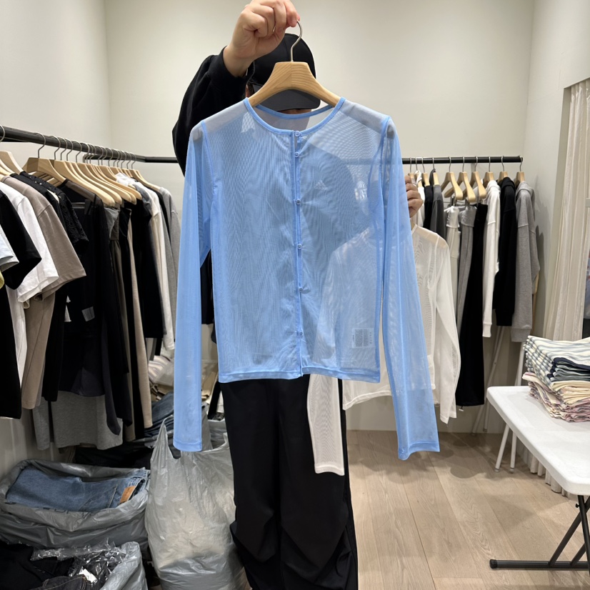 NOTTINGHAM/AVECNOUS/MODEST東大門實拍女裝新品推薦襯衫蕾絲衫透明NOTTINGHAM/AVECNOUS/MODEST襯衫/蕾絲衫圖色2