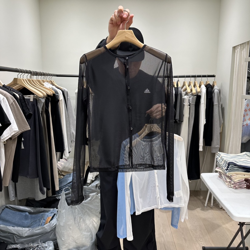 NOTTINGHAM/AVECNOUS/MODEST東大門實拍女裝新品推薦襯衫蕾絲衫透明NOTTINGHAM/AVECNOUS/MODEST襯衫/蕾絲衫圖色3