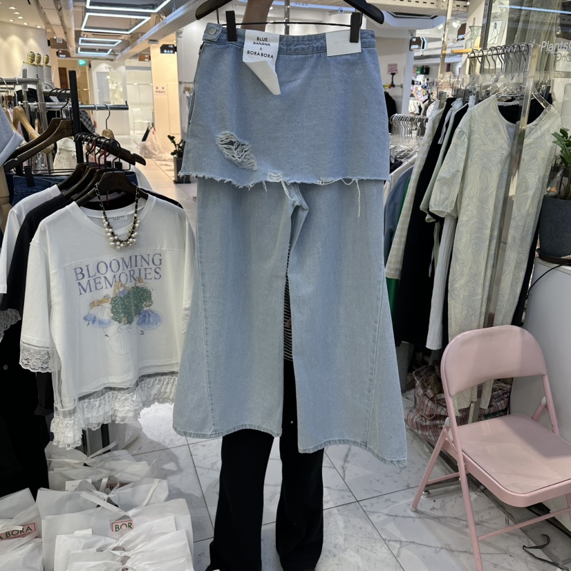 BORA BORA韓國代購女裝新款26春夏推薦休閑職業裙褲復古BORA BORA裙褲