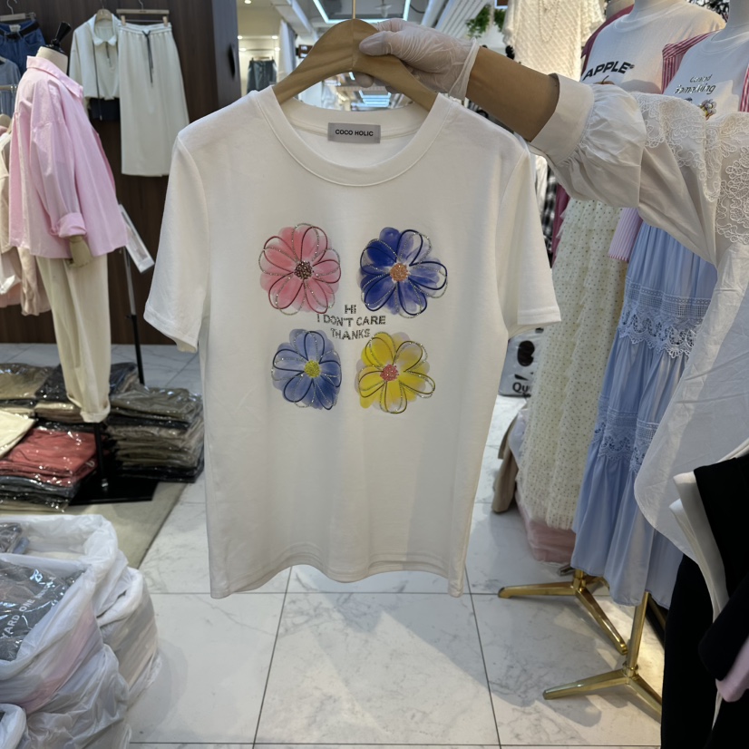 COCO HOLIC東大門直郵女裝新款休閑推薦26春夏人氣真品T恤COCO HOLICT恤圖色1