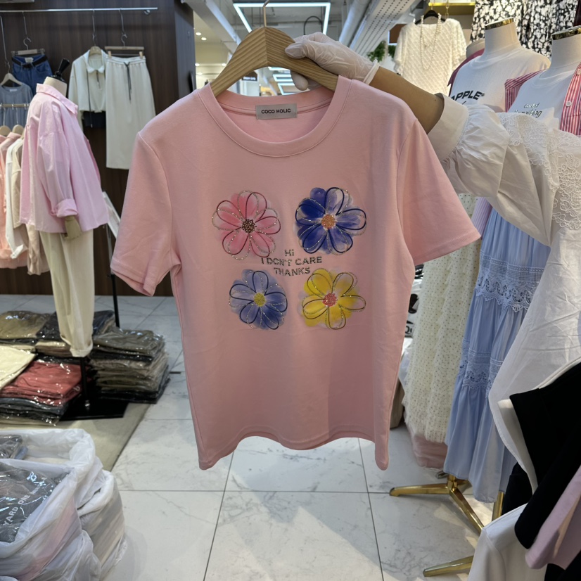 COCO HOLIC東大門直郵女裝新款休閑推薦26春夏人氣真品T恤COCO HOLICT恤圖色2