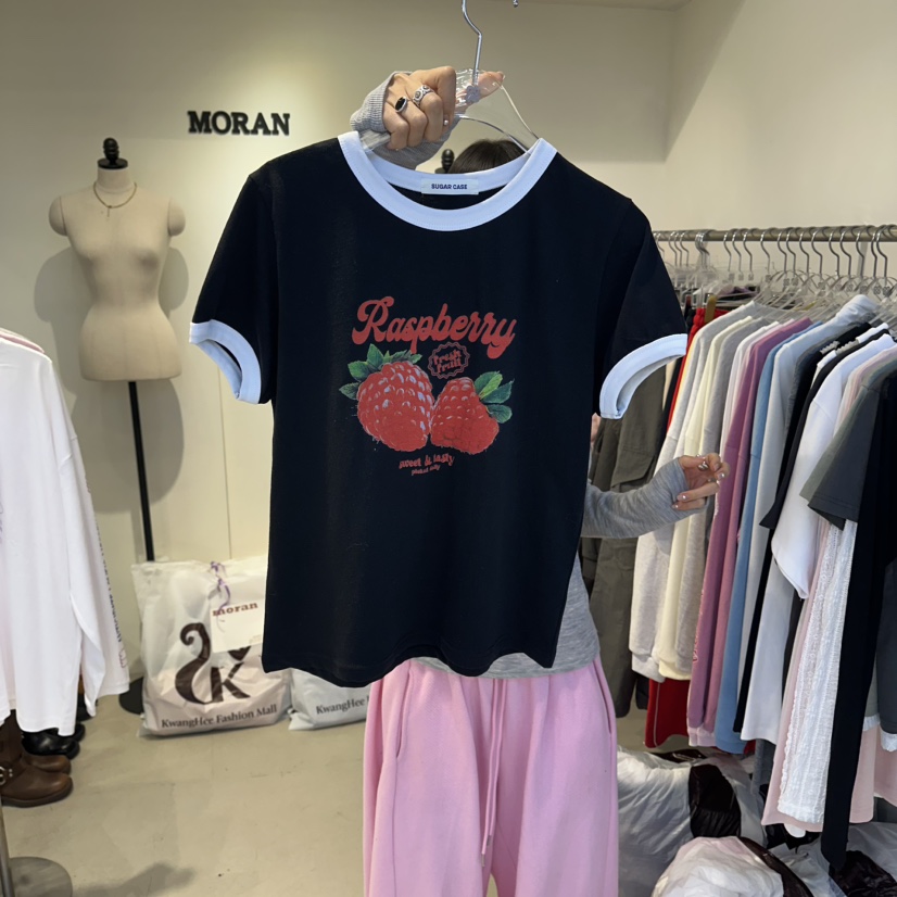 MORAN/MOSCO/SUGAR CASE東大門直郵女裝新款人氣推薦T恤MORAN/MOSCO/SUGAR CASET恤圖色2