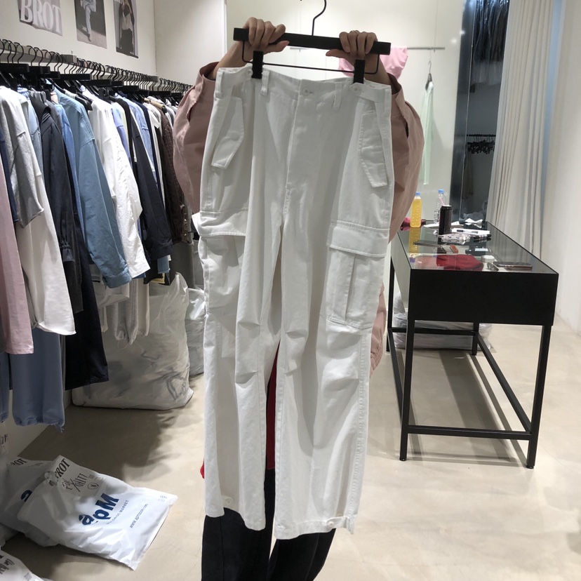 BROT韓國直郵女士新款人氣真品熱賣職業休閑休閑褲工裝褲BROT休閑褲圖色2