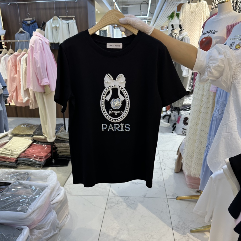 COCO HOLIC韓國直郵女士新款真品職業熱賣人氣推薦26春夏T恤COCO HOLICT恤圖色3