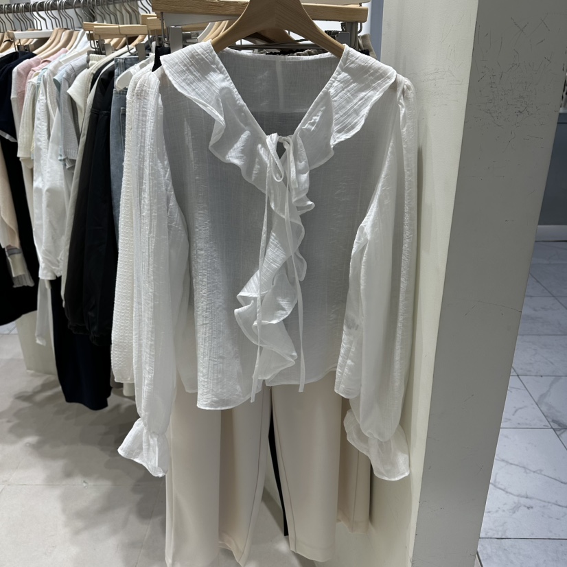 HARU-Q東大門直郵女士新品時尚真品職業熱賣休閑襯衫蕾絲衫HARU-Q襯衫/蕾絲衫圖色2