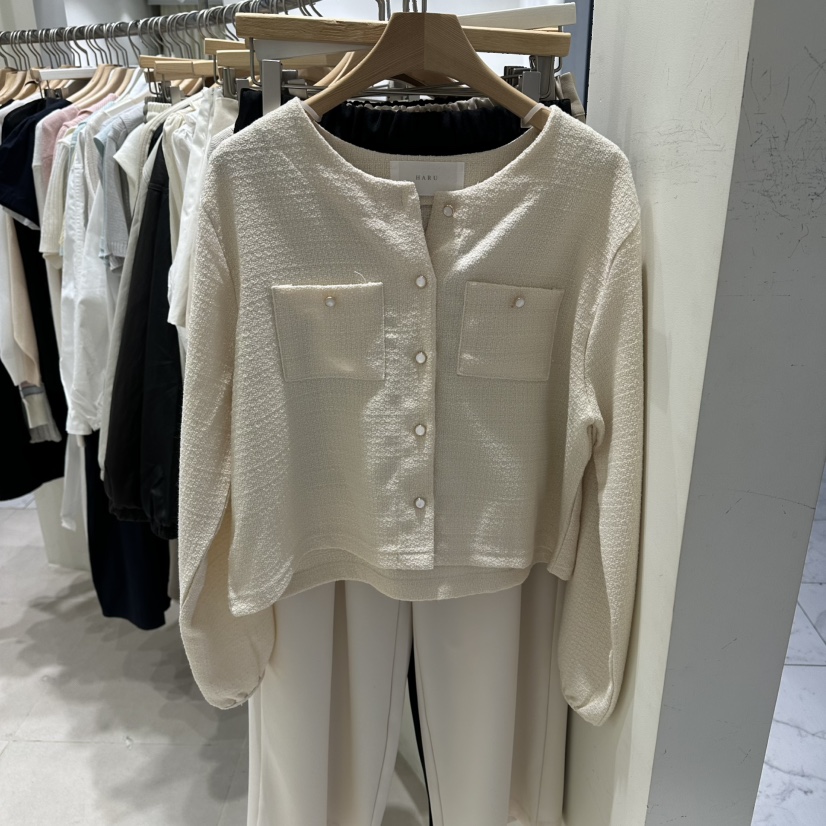 HARU-Q韓國代購女士新品職業推薦26春夏人氣夾克粗花呢開衫HARU-Q夾克圖色2