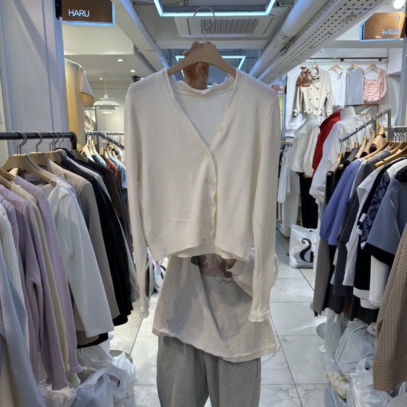 HARU-Q東大門實拍女裝新款26春夏職業熱賣時尚真品針織衫HARU-Q針織衫圖色1