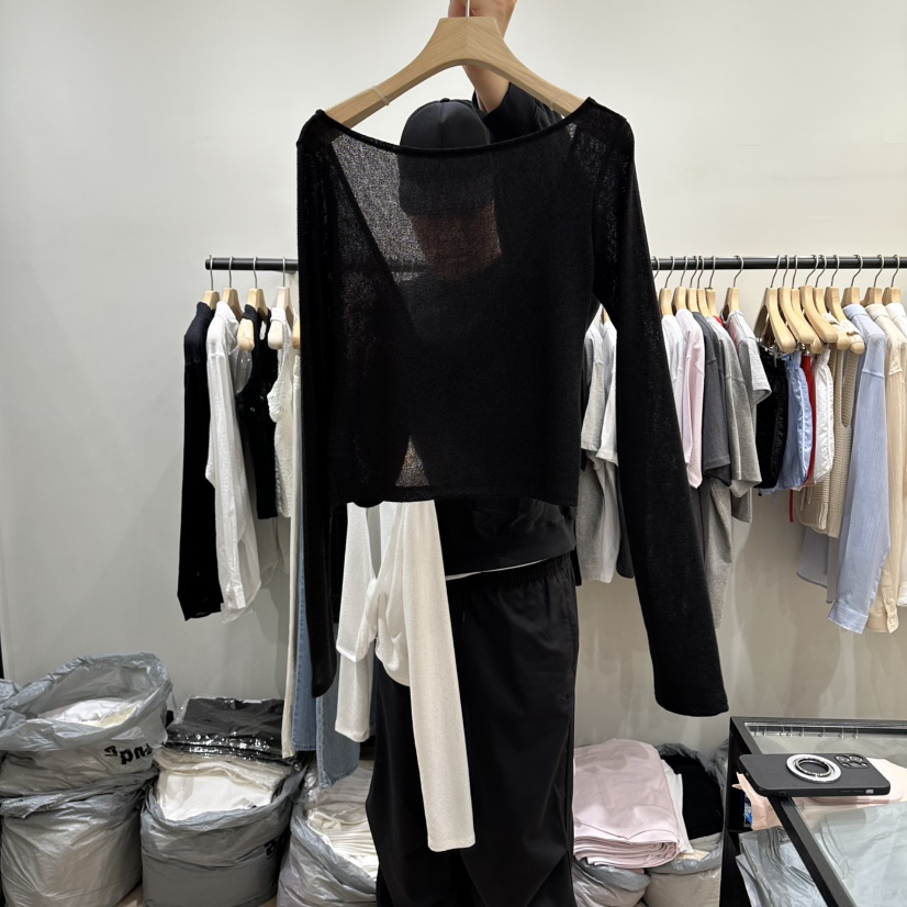 NOTTINGHAM/AVECNOUS/MODEST韓國直郵女裝新款26春夏針織衫不含內搭NOTTINGHAM/AVECNOUS/MODEST針織衫