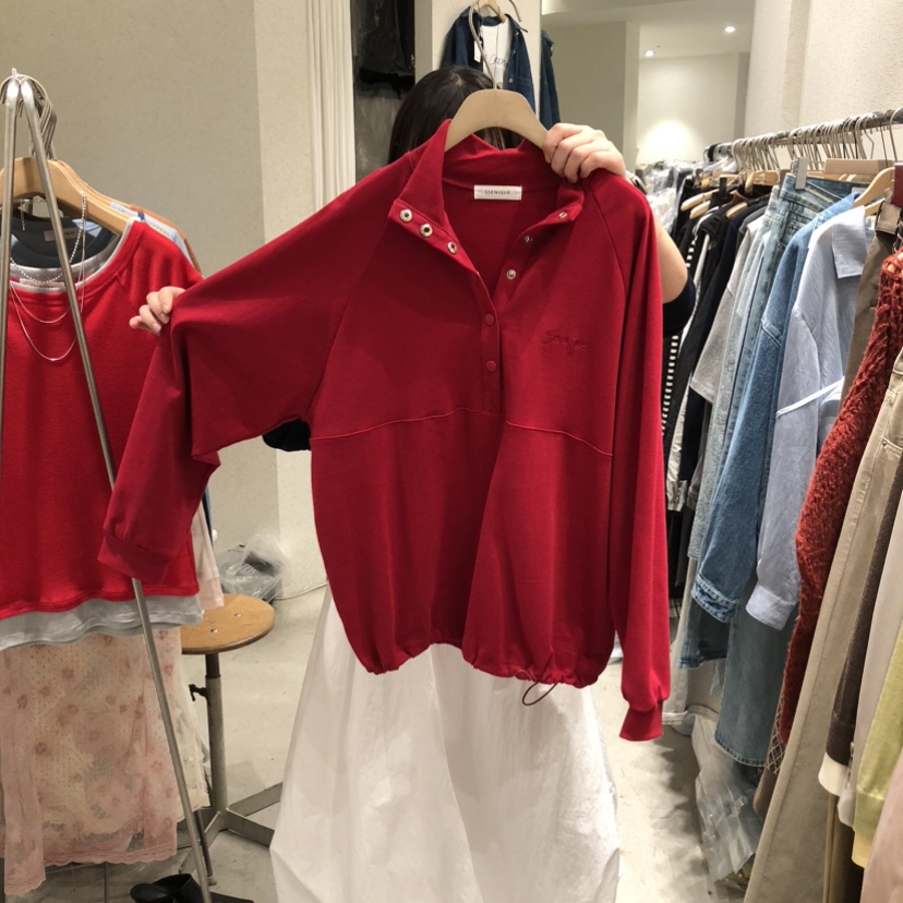 SSEMIENNE東大門直郵女士新款人氣真品熱賣推薦休閑衛衣高領SSENIQUE衛衣圖色1