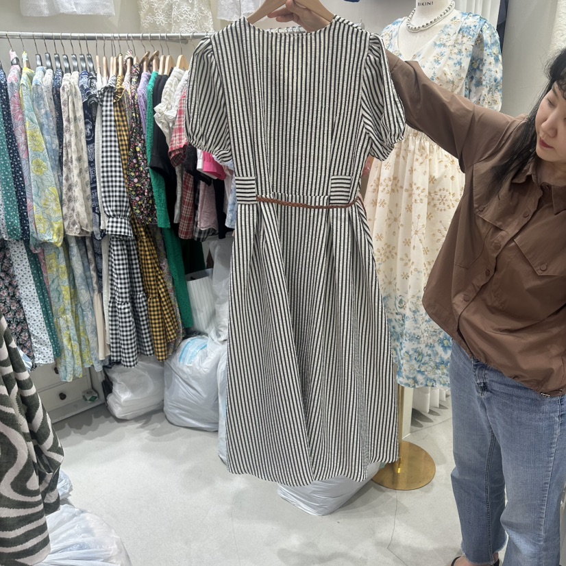 BIKINI東大門直郵女裝新款休閑26春夏熱賣時尚職業連衣裙BIKINI連衣裙