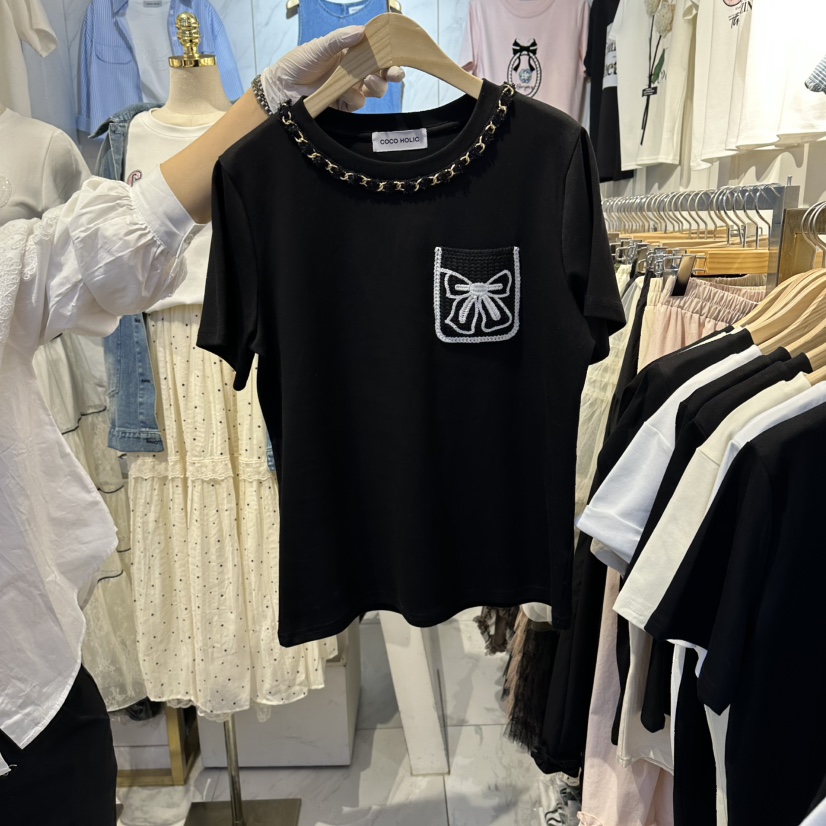 COCO HOLIC韓國直郵女士新款真品時尚職業推薦26春夏T恤COCO HOLICT恤圖色2