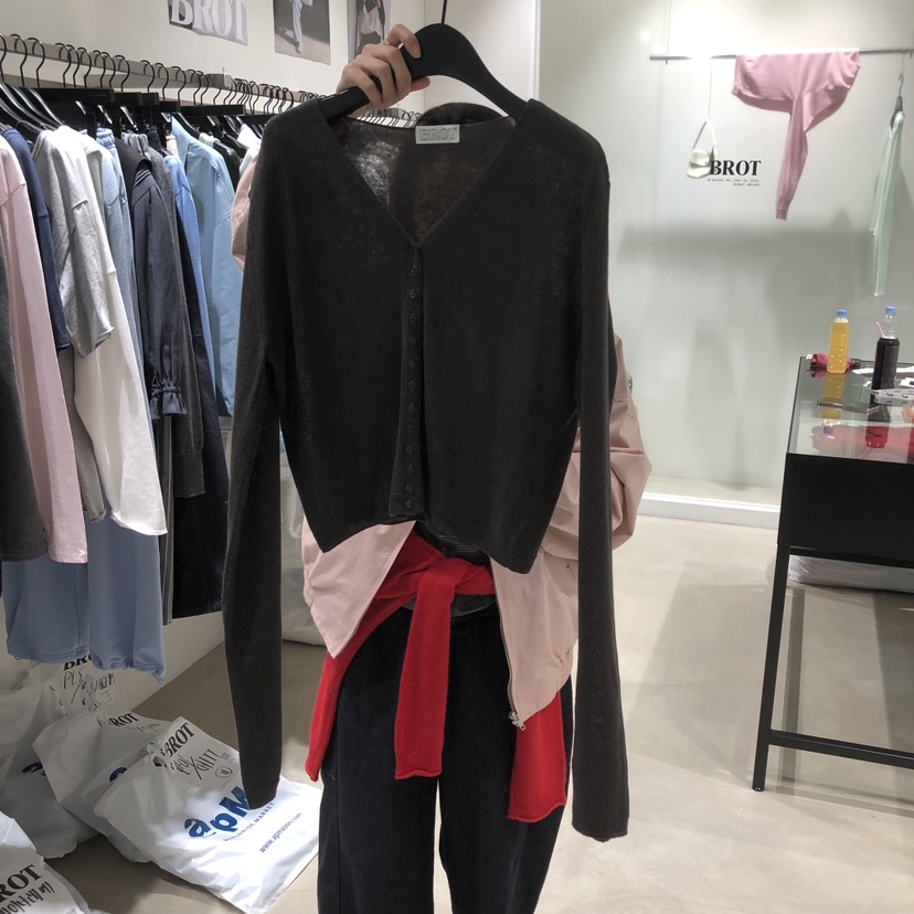 BROT東大門實拍女裝新品人氣推薦26春夏職業真品針織衫開衫BROT針織衫圖色1