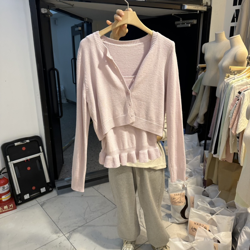 HARU-Q韓國代購女士新款人氣熱賣推薦真品時尚職業套裝套裝HARU-Q套裝圖色1