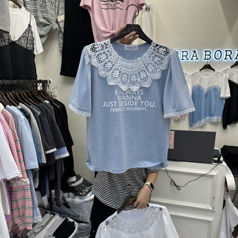 BORA BORA東大門實拍女裝新品熱賣人氣真品推薦職業休閑T恤BORA BORAT恤圖色2