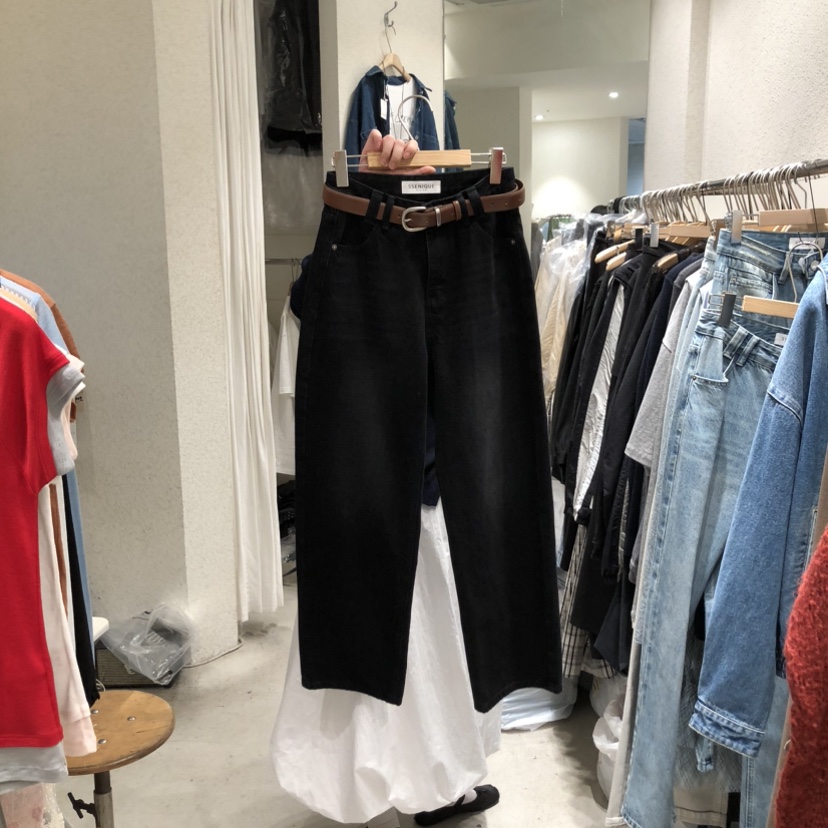 SSEMIENNE韓國直郵女裝新品真品人氣時尚熱賣牛仔褲不含腰帶SSENIQUE牛仔褲圖色2