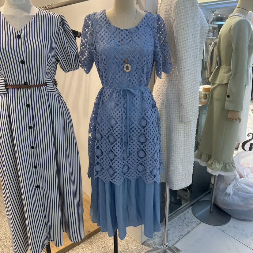 BIKINI東大門實拍女裝新款職業真品熱賣人氣連衣裙不含項鏈BIKINI連衣裙