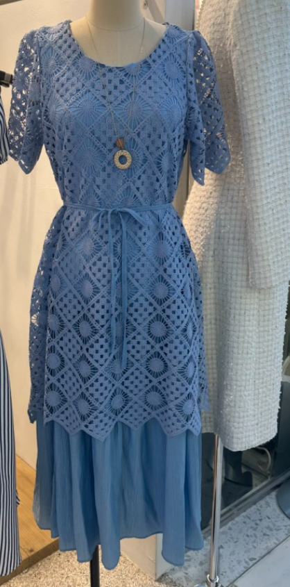 BIKINI東大門實拍女裝新款職業真品熱賣人氣連衣裙不含項鏈BIKINI連衣裙圖色2