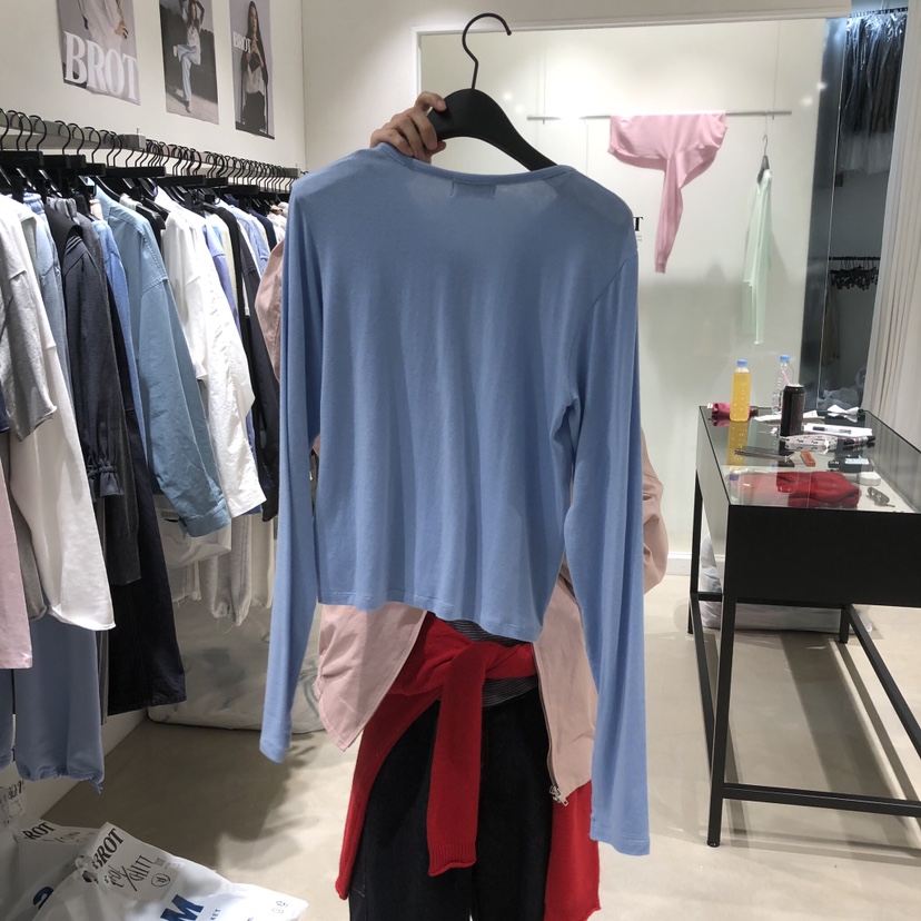 BROT東大門直郵女裝新款時尚26春夏真品休閑熱賣長袖T恤開衫BROT長袖T恤