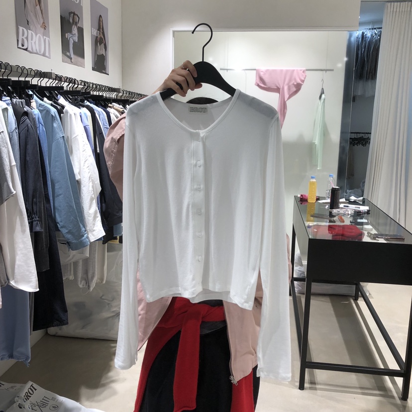 BROT東大門直郵女裝新款時尚26春夏真品休閑熱賣長袖T恤開衫BROT長袖T恤圖色2