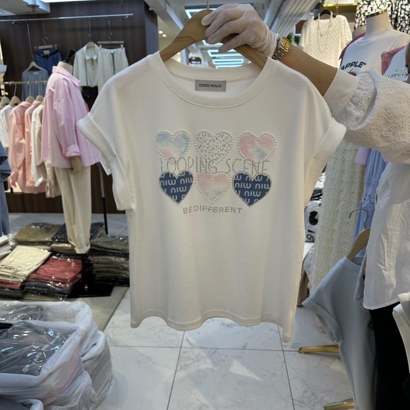 COCO HOLIC東大門代購女裝新品休閑真品人氣時尚熱賣T恤COCO HOLICT恤圖色1