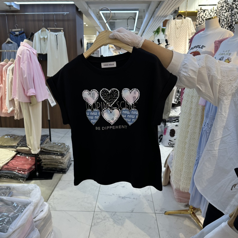 COCO HOLIC東大門代購女裝新品休閑真品人氣時尚熱賣T恤COCO HOLICT恤圖色3