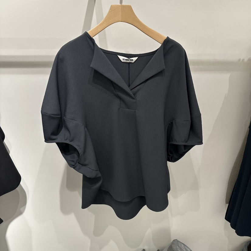 LAMINEDOR東大門直郵女士新款真品熱賣職業人氣襯衫蕾絲衫LA MINE DOR襯衫/蕾絲衫圖色2墨色