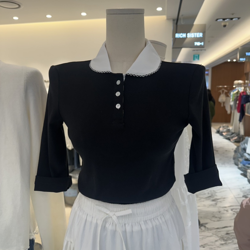 RICH SISTER韓國直郵女裝新品真品休閑熱賣人氣職業26春夏T恤RICH SISTERT恤圖色2