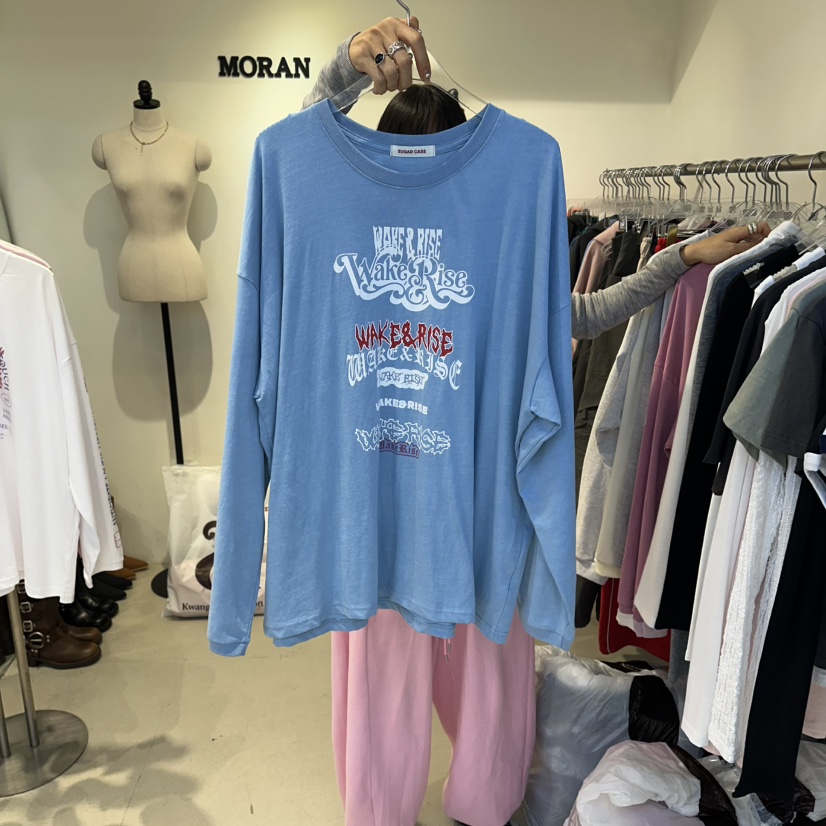 MORAN/MOSCO/SUGAR CASE東大門代購女士新品推薦長袖T恤MORAN/MOSCO/SUGAR CASE長袖T恤圖色2