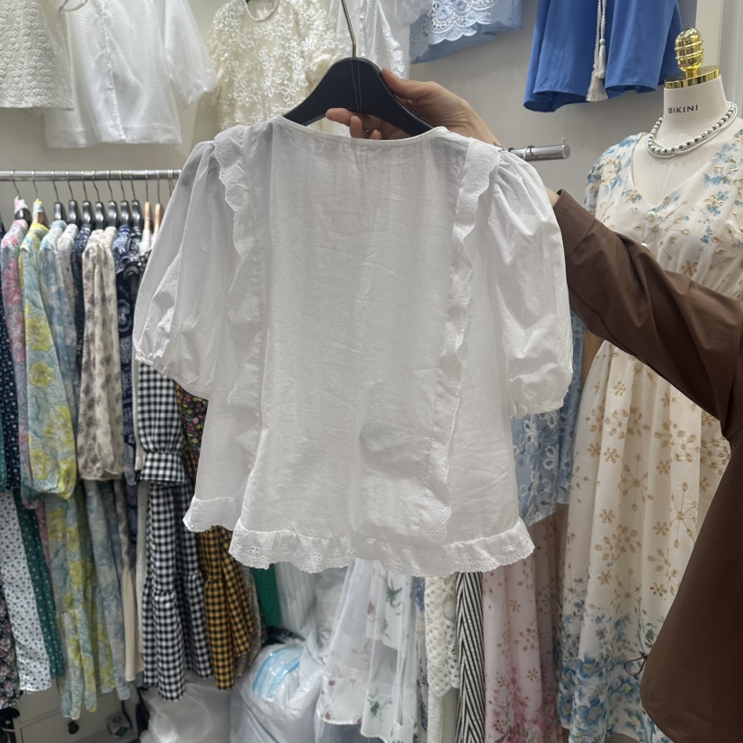 BIKINI東大門直郵女士新品推薦26春夏時尚真品襯衫蕾絲衫BIKINI襯衫/蕾絲衫