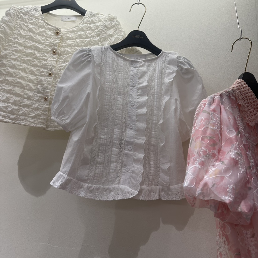 BIKINI東大門直郵女士新品推薦26春夏時尚真品襯衫蕾絲衫BIKINI襯衫/蕾絲衫圖色1