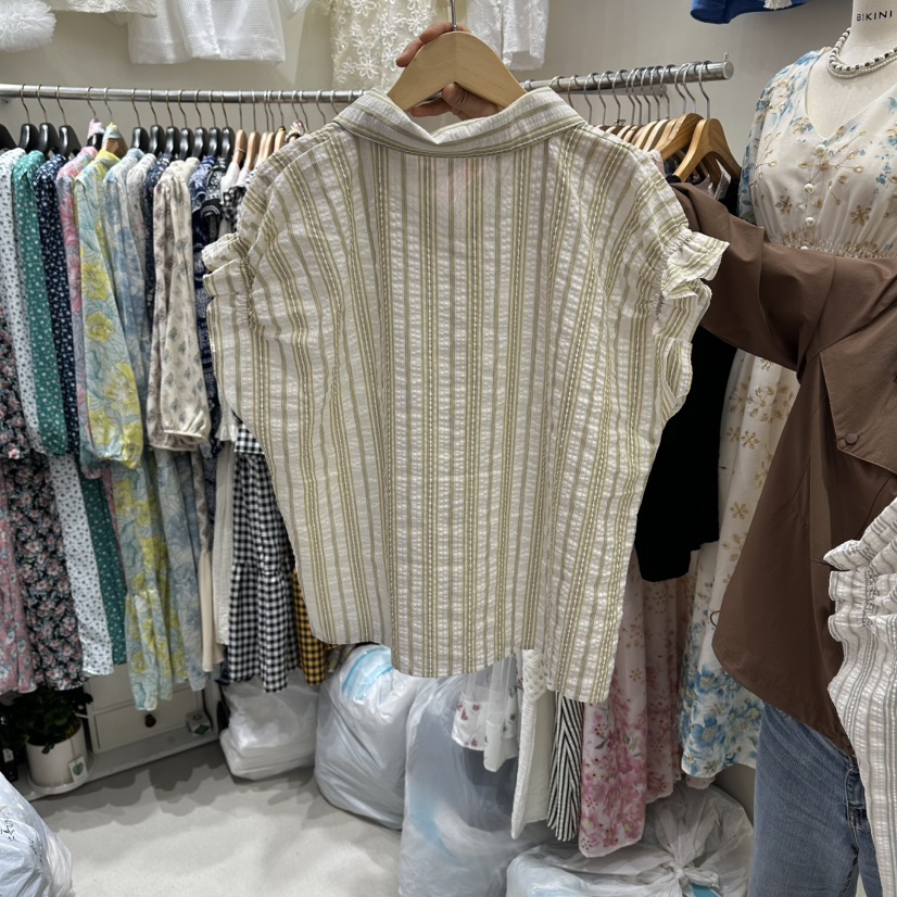 BIKINI韓國代購女士新品真品時尚職業熱賣休閑襯衫蕾絲衫BIKINI襯衫/蕾絲衫