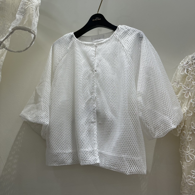 BIKINI韓國代購女裝新品休閑熱賣真品26春夏時尚襯衫蕾絲衫BIKINI襯衫/蕾絲衫圖色1