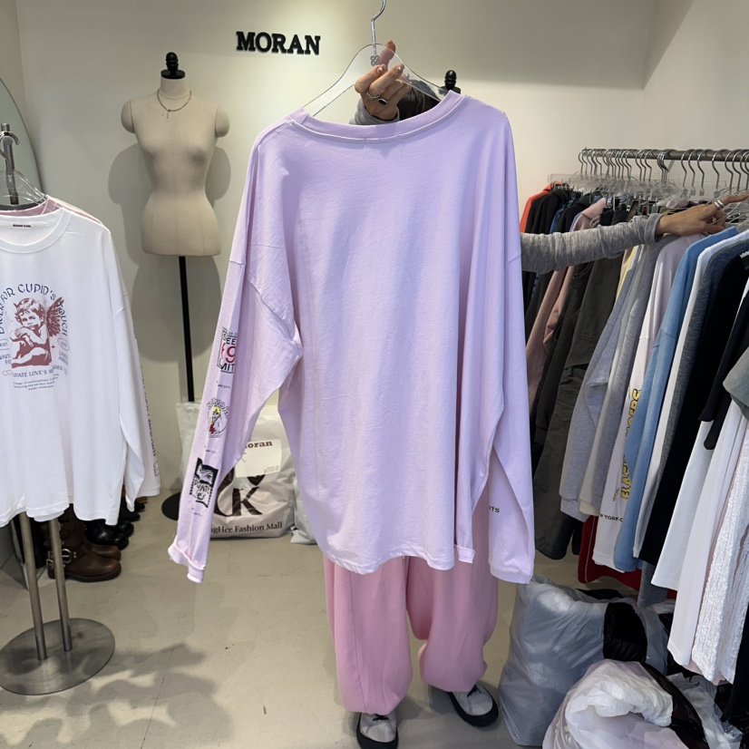 MORAN/MOSCO/SUGAR CASE東大門代購女士新品時尚長袖T恤MORAN/MOSCO/SUGAR CASE長袖T恤