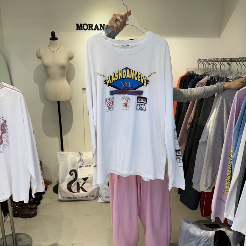 MORAN/MOSCO/SUGAR CASE東大門代購女士新品時尚長袖T恤MORAN/MOSCO/SUGAR CASE長袖T恤圖色1