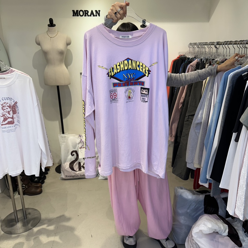 MORAN/MOSCO/SUGAR CASE東大門代購女士新品時尚長袖T恤MORAN/MOSCO/SUGAR CASE長袖T恤圖色2