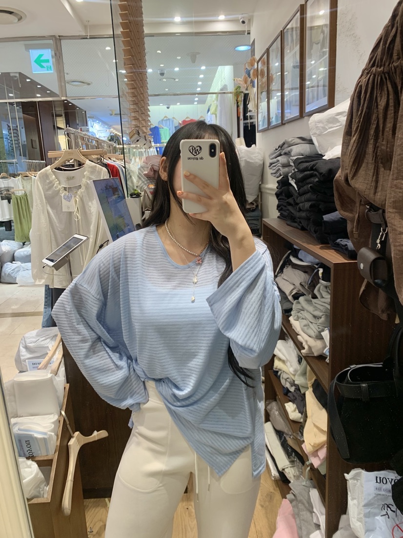 DE GO YOU韓國直郵女士新款人氣職業推薦熱賣時尚長袖T恤DE GO YOU長袖T恤