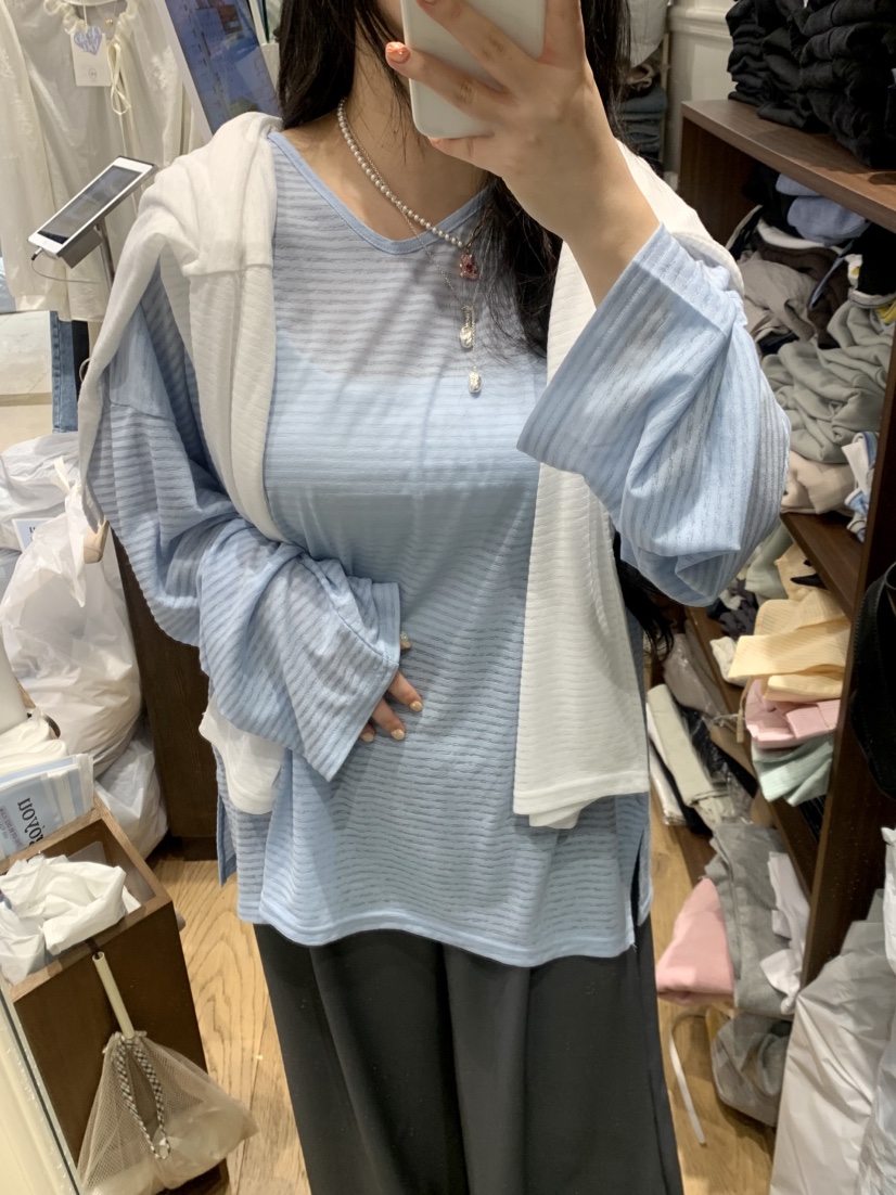 DE GO YOU韓國直郵女士新款人氣職業推薦熱賣時尚長袖T恤DE GO YOU長袖T恤